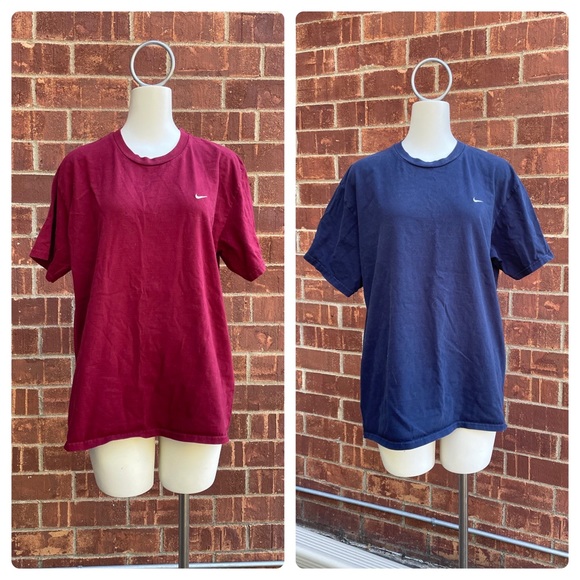 Pair of 2 Nike Men’s 100% Cotton Short Sleeve T-Shirts (XL)